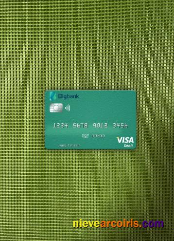 Estonia Bigbank visa debit card photolook
